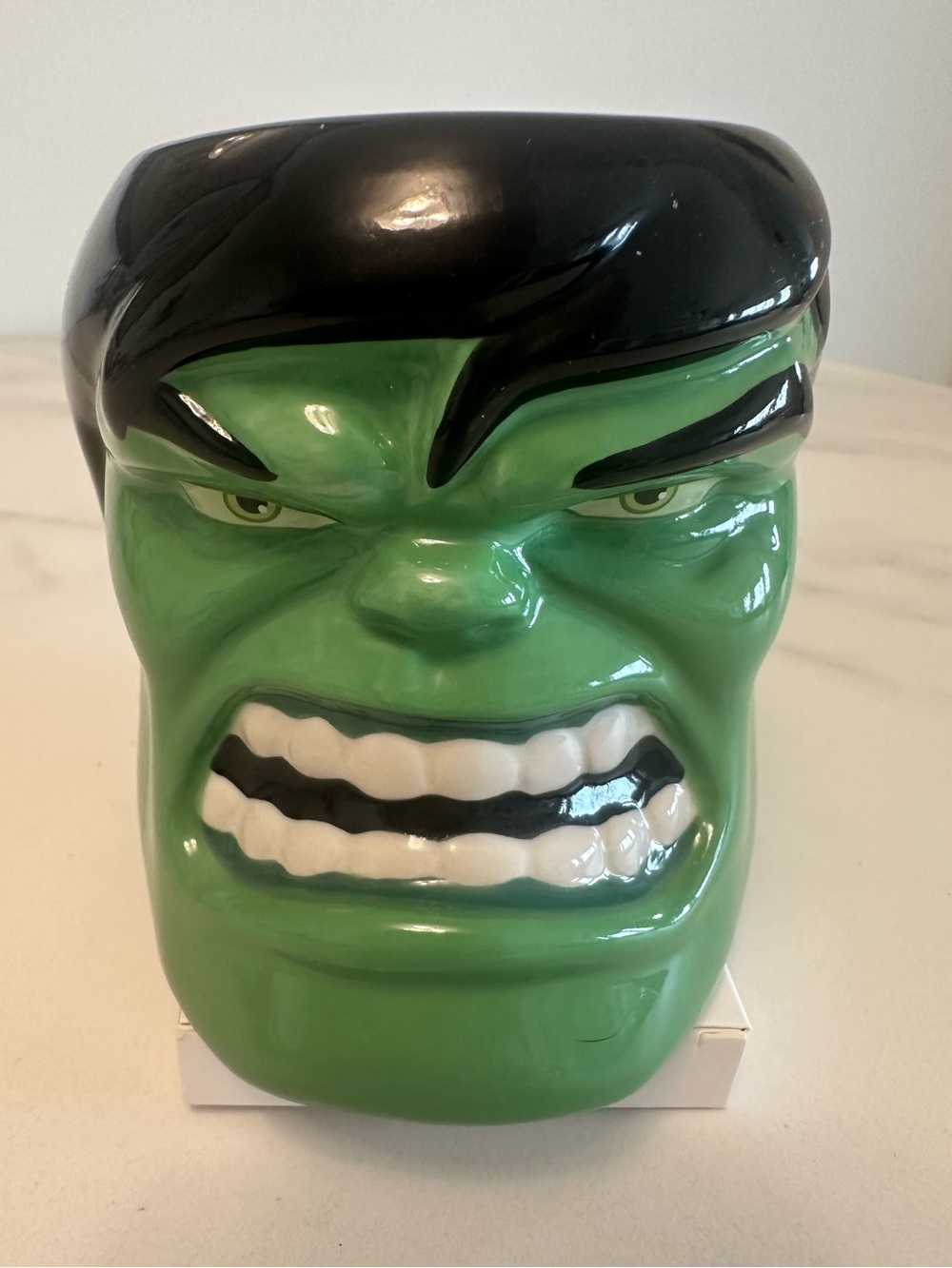 Disney Parks Marvel “The Incredible Hulk”Green/Black Sculpted Ceramic Coffee Mug